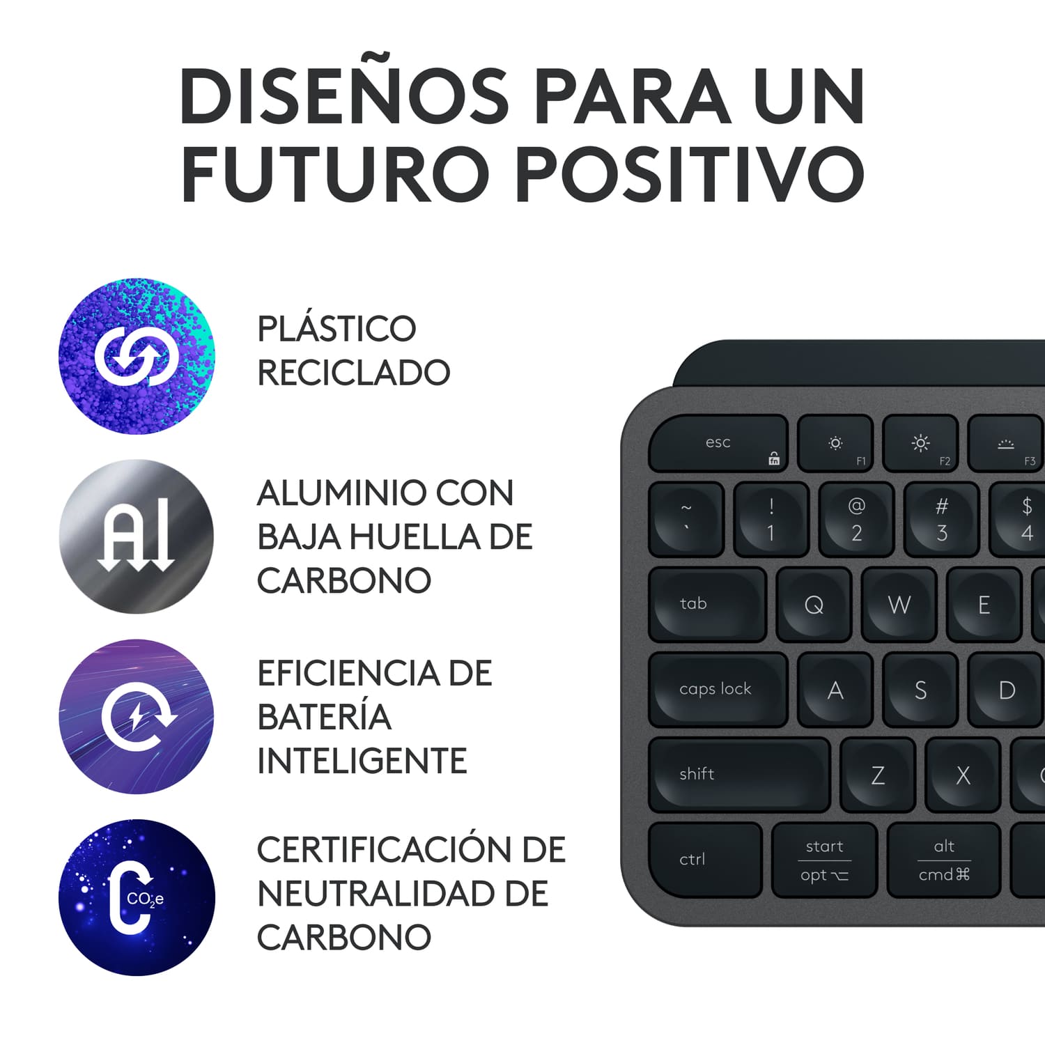 Teclado inalámbrico Bluethooth Logitech MX Keys S Español (5)