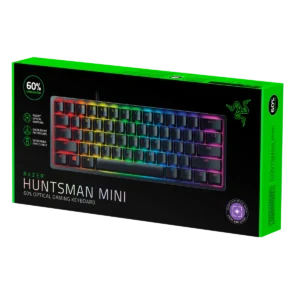Teclado Razer Huntsman Mini Switch Clicky Optical Purpura Español Negro