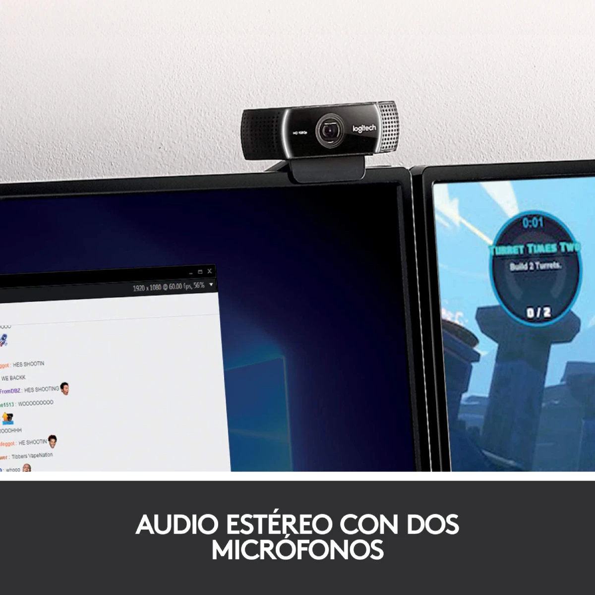 WebCam Logitech C922 Pro Stream Full HD 1080p (5)